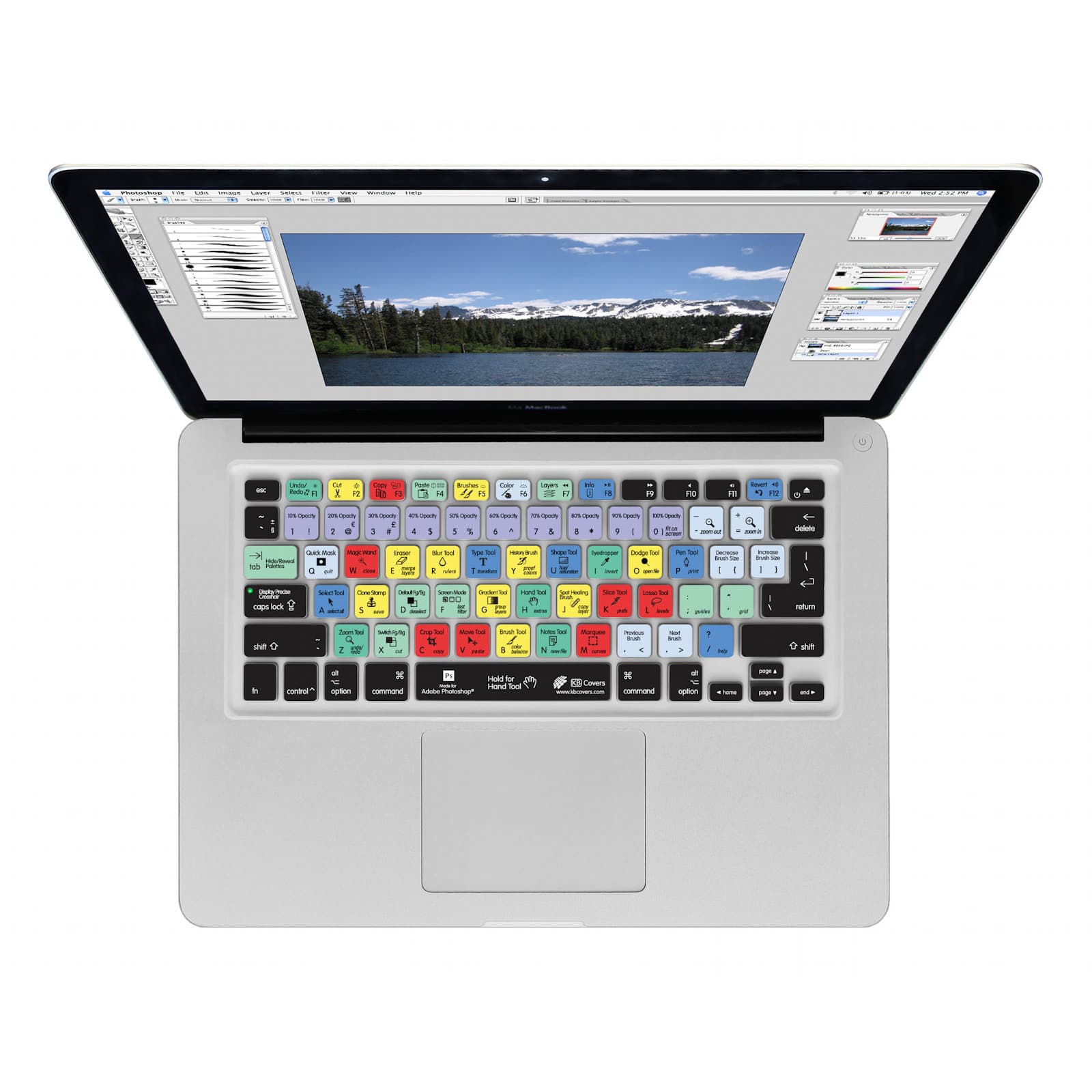 Силиконова обвивка за Adobe Photoshop CS6 за MacBook, MacBook Air и MacBook Pro - Photoshop CS6 QWERTY Keyboard Cover
