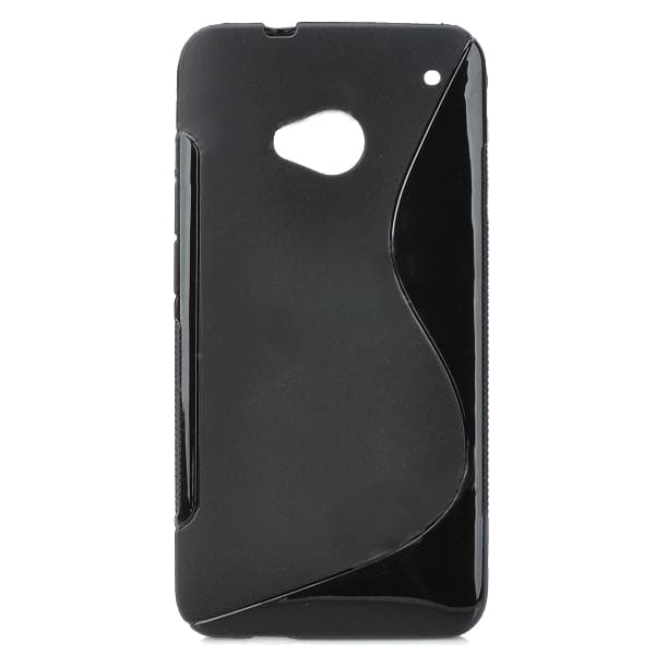 Силиконов калъф за HTC ONE - S-Line Cover Case (черен)