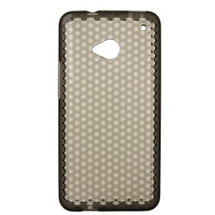Силиконов калъф за HTC One M7 - Trendy8 Diamond Series TPU (сив-прозрачен)