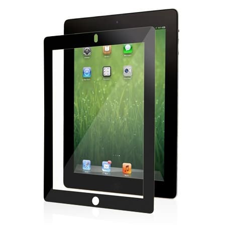 Качествено защитно покритие за iPad 4, iPad 3/2 - Moshi iVisor XT Clear (черен)