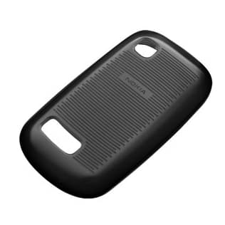 Оригинален силиконов калъф за Nokia Asha 200/201 - Nokia Soft CC-1034 (черен)