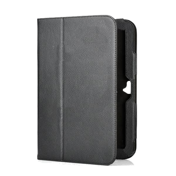Кожен калъф и поставка за Samsung Google Nexus 10 P8110 - Movie Stand (черен)