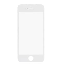 Оригинално резервно калено външно стъкло за iPhone 5 - Apple iPhone 5 Glass (бял)