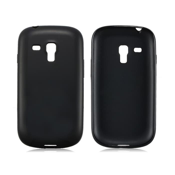 Силиконов калъф за Samsung Galaxy S3 Mini i8190 - Protective Border Case (черен)