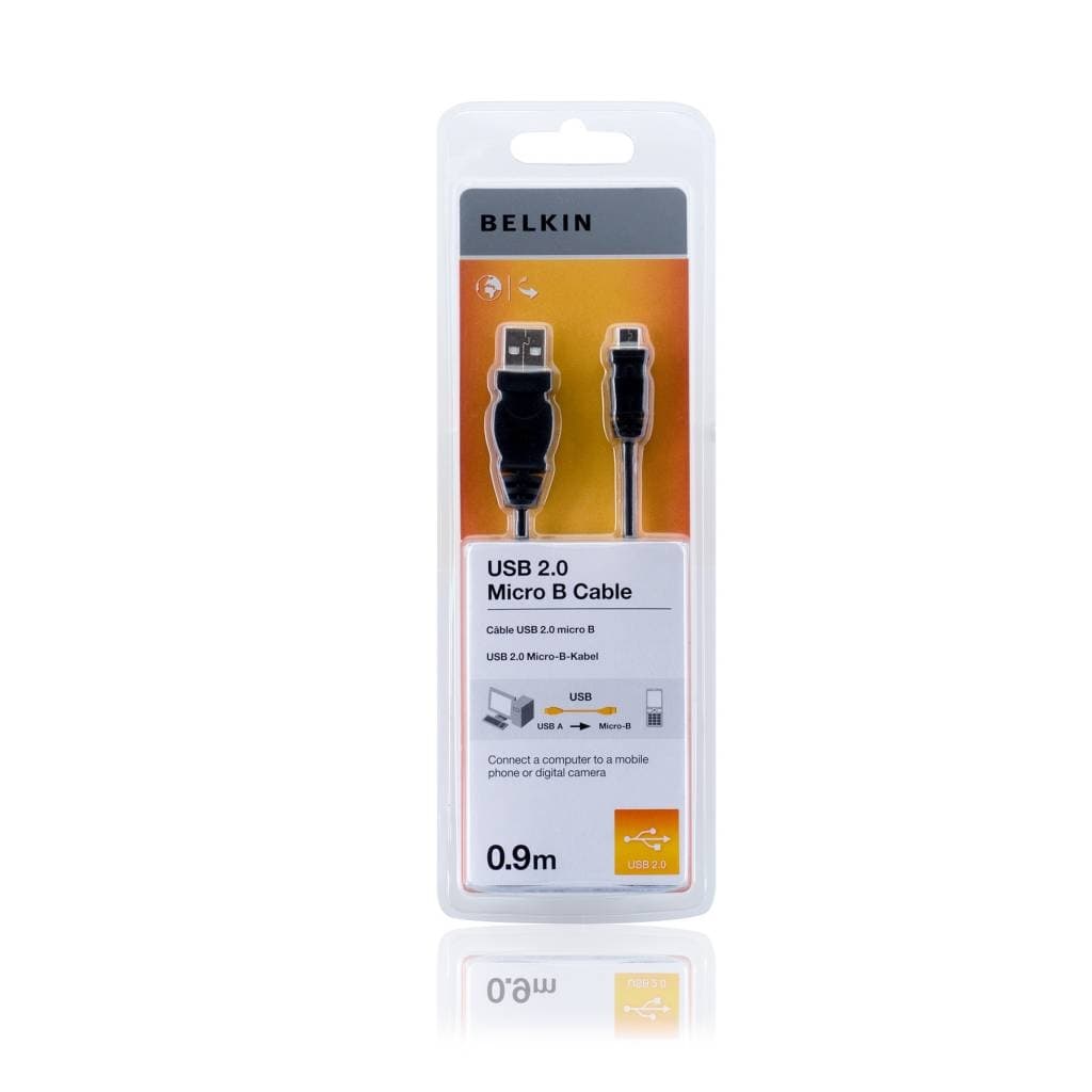 Кабел за устройства с Micro USB (HTC, Samsung, Nokia и др.) - Belkin Micro USB Cable (0.9 метра)