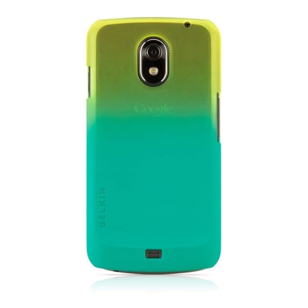 Поликарбонатов кейс за Samsung Galaxy Nexus - Belkin Essential 063 (зелен-жълт)