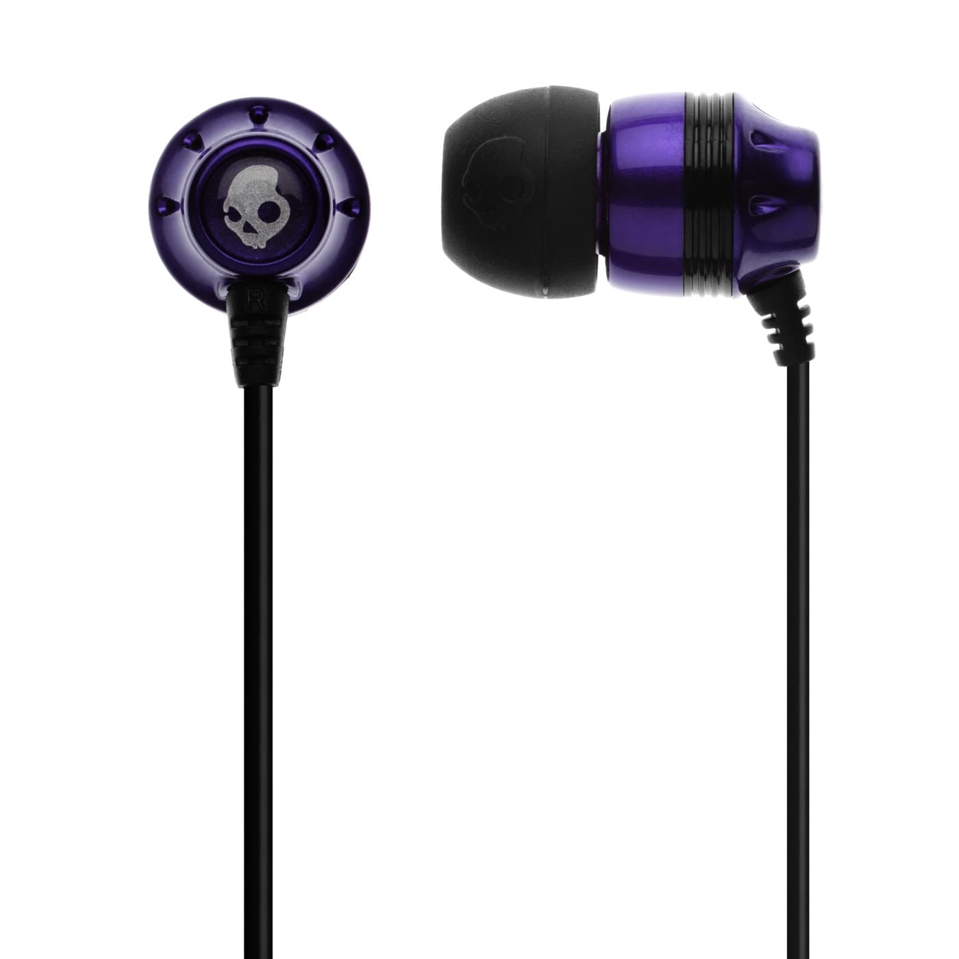Слушалки за iPhone и мобилни телефони - Skullcandy Inkd (черен-лилав)