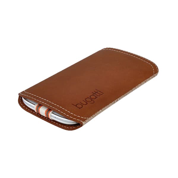Кожен калъф от естествена кожа за Samsung Galaxy S3 i9300, S3 Neo - Bugatti TwoWay Leather Case (кафяв)
