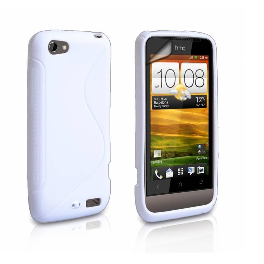 Силиконов калъф за HTC One V - S-Line Cover Case (бял)