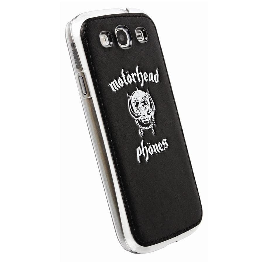 Твърд кейс с кожено покритие за Samsung Galaxy S3 i9300, S3 Neo - Motörhead Undercover Metro (черен-бял)