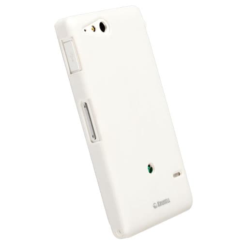 Поликарбонатов кейс за Sony Xperia Go - Krusell ColorCover (бял)