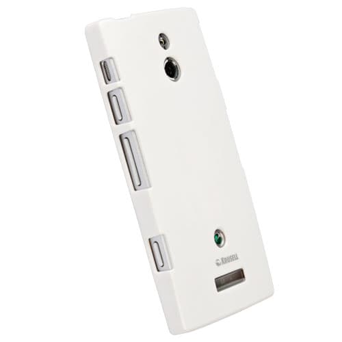 Поликарбонатов кейс за Sony Xperia P - Krusell ColorCover (бял)