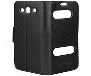 Кожен калъф за Samsung Galaxy S3 i9300, S3 Neo - Folio Leather Case (черен)