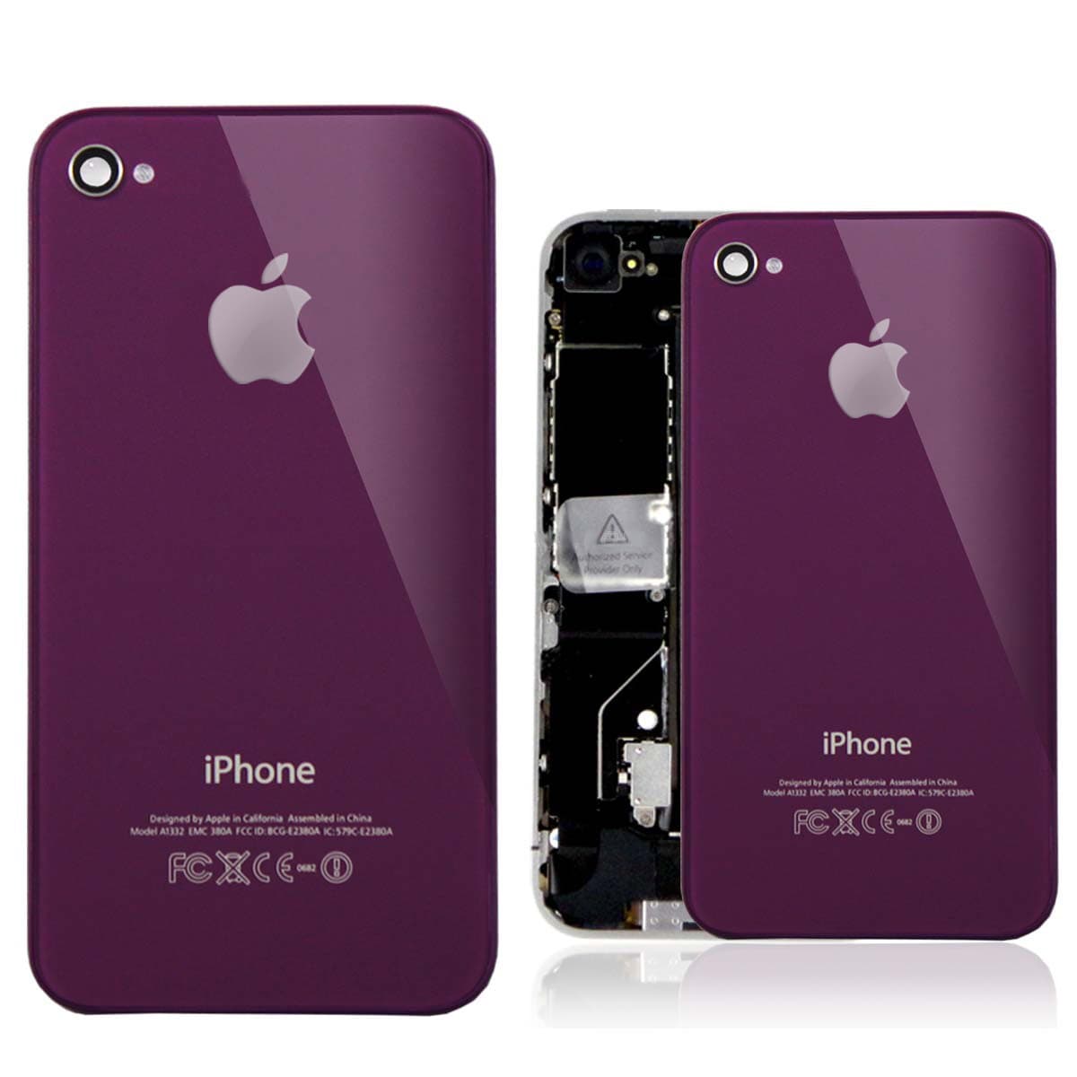 Резервен заден капак за iPhone 4 - iPhone 4 Backcover (лилав)