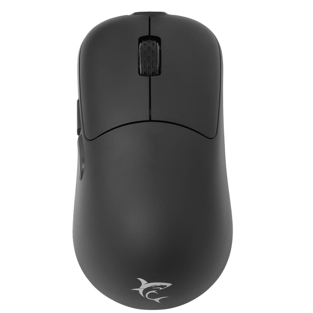 Мишка White Shark WGM-5015 AERO Black, оптична (10 000 dpi), жична/безжична, USB, черна, гейминг, 6 бутона, Pixart 3325 сензор