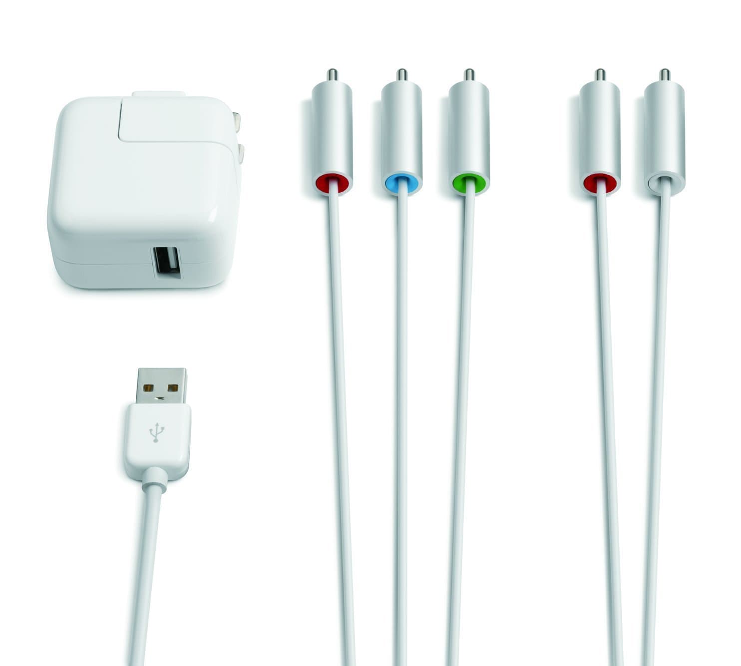 Apple component AV кабел за iPhone, iPod и iPad (със захранване)