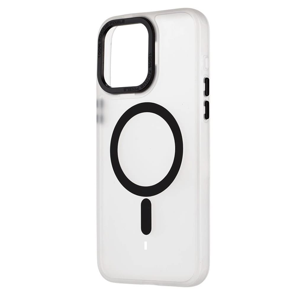 Хибриден удароустойчив кейс с MagSafe за iPhone 15 Pro Max - OBALME Misty Keeper MagSafe Case (черен-прозрачен)