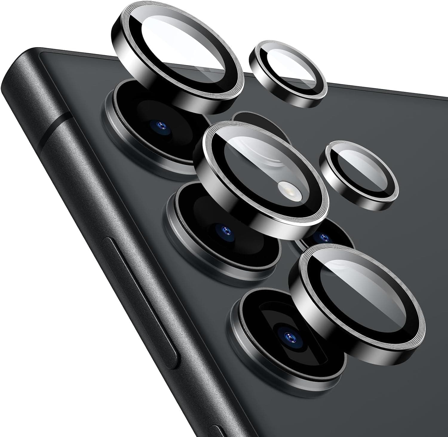 Предпазни стъклени лещи за камерата на Samsung Galaxy S24 Ultra - ESR Tempered Glass Camera Lens Protector (черен)