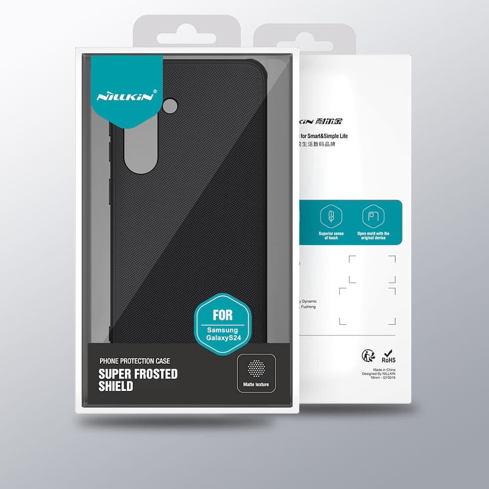 Хибриден удароустойчив кейс за Samsung Galaxy S24 Ultra - Nillkin Super Frosted Shield Pro Case (червен)