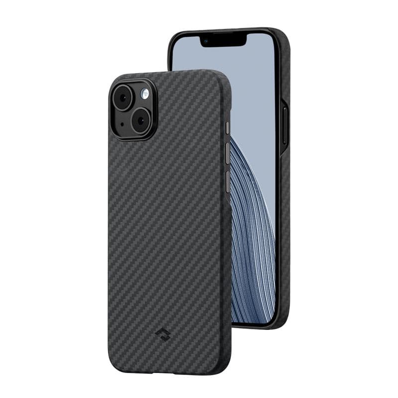 Кевларен кейс с MagSafe за iPhone 14 Plus (черен-сив) - Pitaka MagEZ 3 1500D Aramid Fiber MagSafe Case