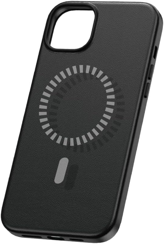 Кожен кейс с MagSafe за iPhone 15 Plus - Baseus Fauxther Leather Magnetic Case (черен)