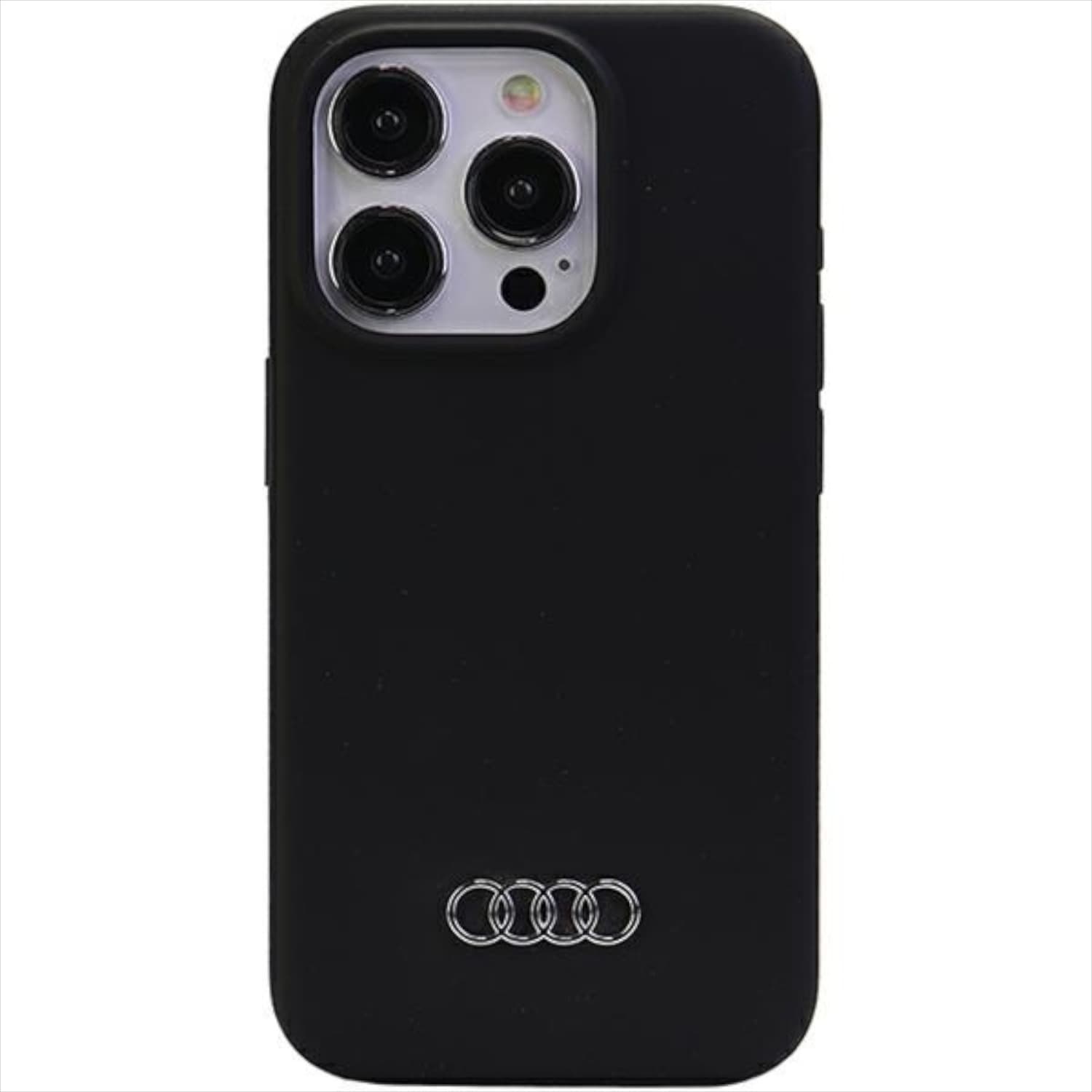 Дизайнерски силиконов калъф за iPhone 15 Pro Max (черен) - Audi Liquid Silicone Case