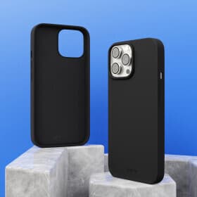 Силиконов (TPU) калъф за iPhone 15 Pro Max - Prio Liquid Silicone Case (черен)