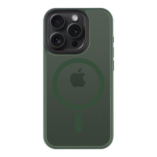 Хибриден удароустойчив кейс с MagSafe за iPhone 15 Pro - Tactical MagForce Hyperstealth Cover (зелен)