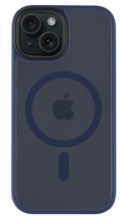 Хибриден удароустойчив кейс с MagSafe за iPhone 15 (син) - Tactical MagForce Hyperstealth Cover