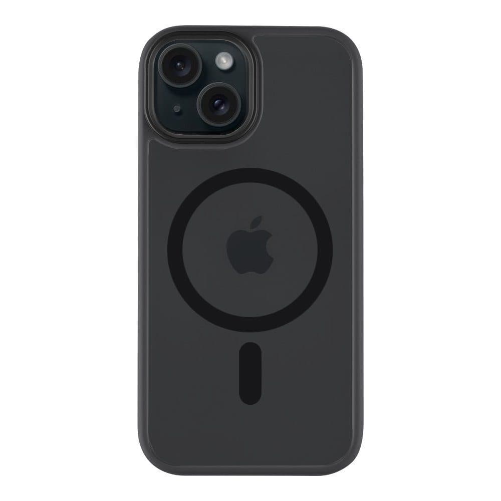 Хибриден удароустойчив кейс с MagSafe за iPhone 15 (черен) - Tactical MagForce Hyperstealth Cover