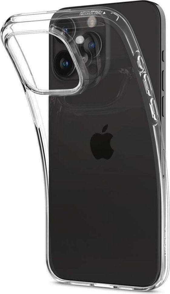 Тънък силиконов (TPU) калъф за iPhone 15 Pro (прозрачен) - Spigen Liquid Crystal Case