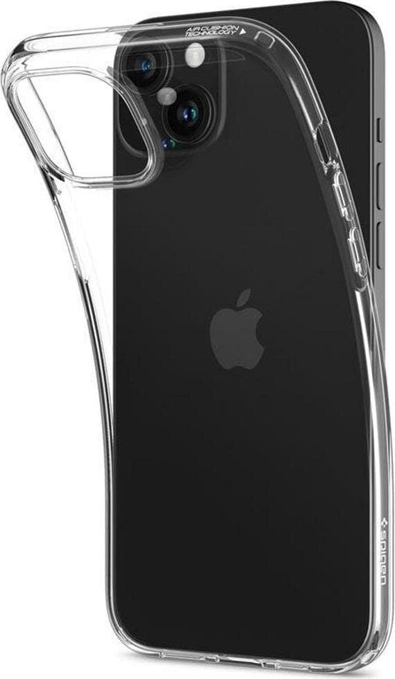 Тънък силиконов (TPU) калъф за iPhone 15 Plus (прозрачен) - Spigen Liquid Crystal Case