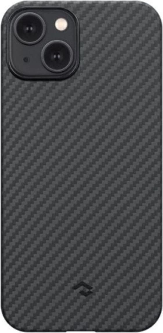 Кевларен кейс с MagSafe за iPhone 14 (черен-сив) - Pitaka MagEZ 3 1500D Aramid Fiber MagSafe Case