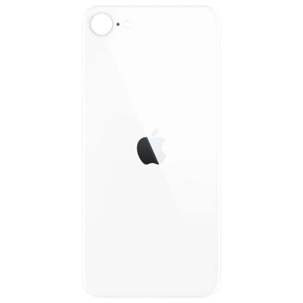 Резервен заден стъклен капак за iPhone SE (2022), iPhone SE (2020) - OEM iPhone Backcover Glass (бял)