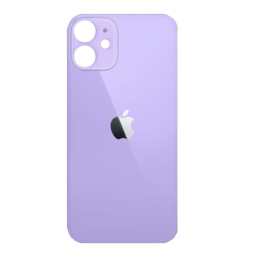 Резервен заден стъклен капак за iPhone 12 mini - OEM iPhone 12 mini Backcover Glass (лилав)