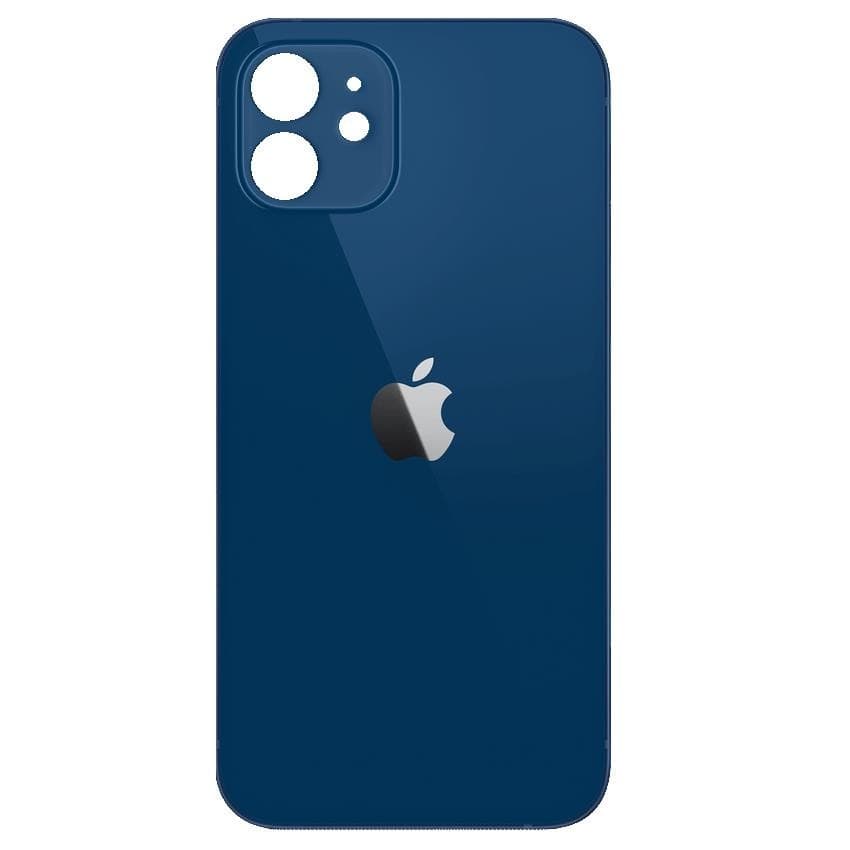 Резервен заден стъклен капак за iPhone 12 mini - OEM iPhone 12 mini Backcover Glass (тъмносин)