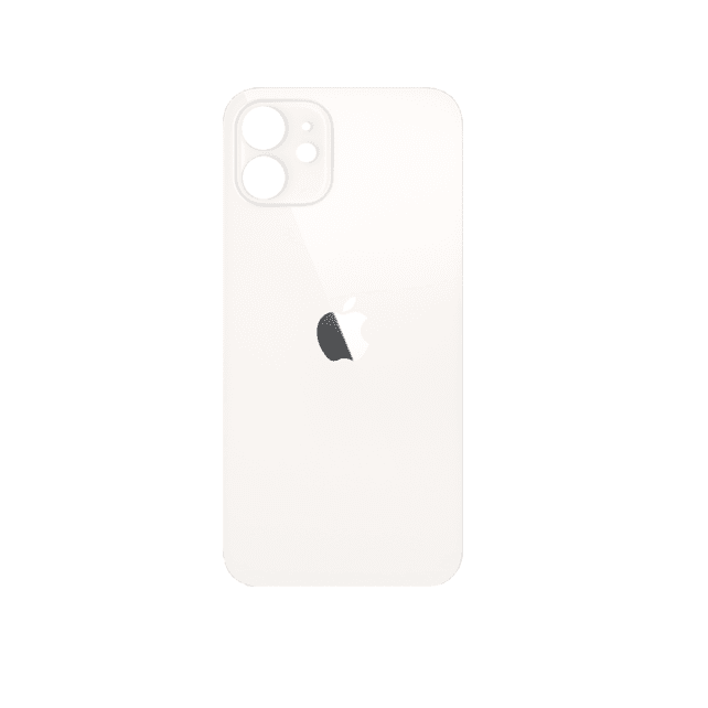 Резервен заден стъклен капак за iPhone 12 - OEM iPhone 12 Backcover Glass (бял)
