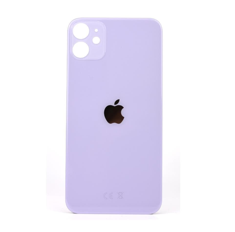 Резервен заден стъклен капак за iPhone 12 - OEM iPhone 12 Backcover Glass (лилав)