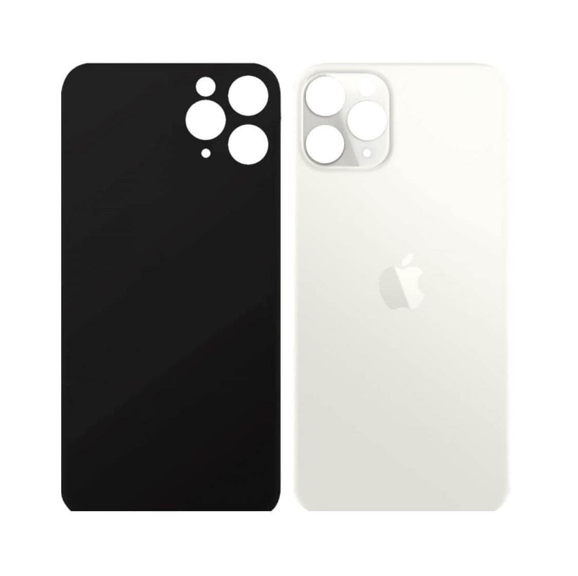 Резервен заден стъклен капак за iPhone 11 Pro Max - OEM iPhone 11 Pro Max Backcover Glass (сребрист)