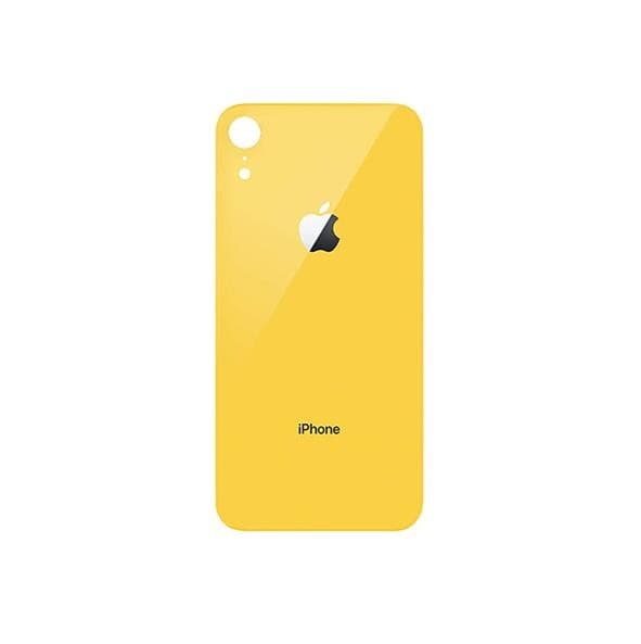 Резервен заден стъклен капак за iPhone XR - OEM iPhone XR Backcover Glass (жълт)