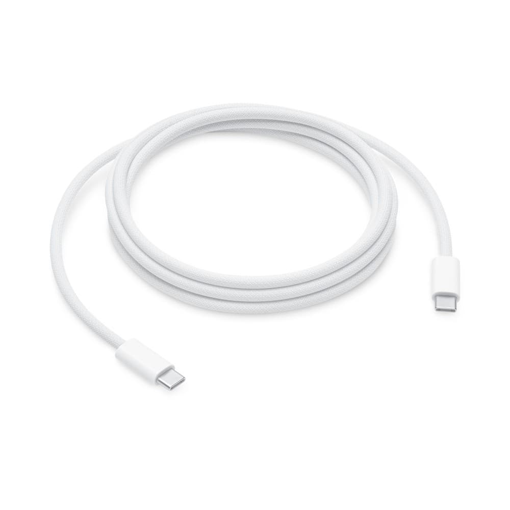 Оригинален захранващ кабел с въжена оплетка за MacBook, iPad, iPhone и устройства с USB-C (200 см) - Apple USB-C Woven Charge Cable 240W (bulk)