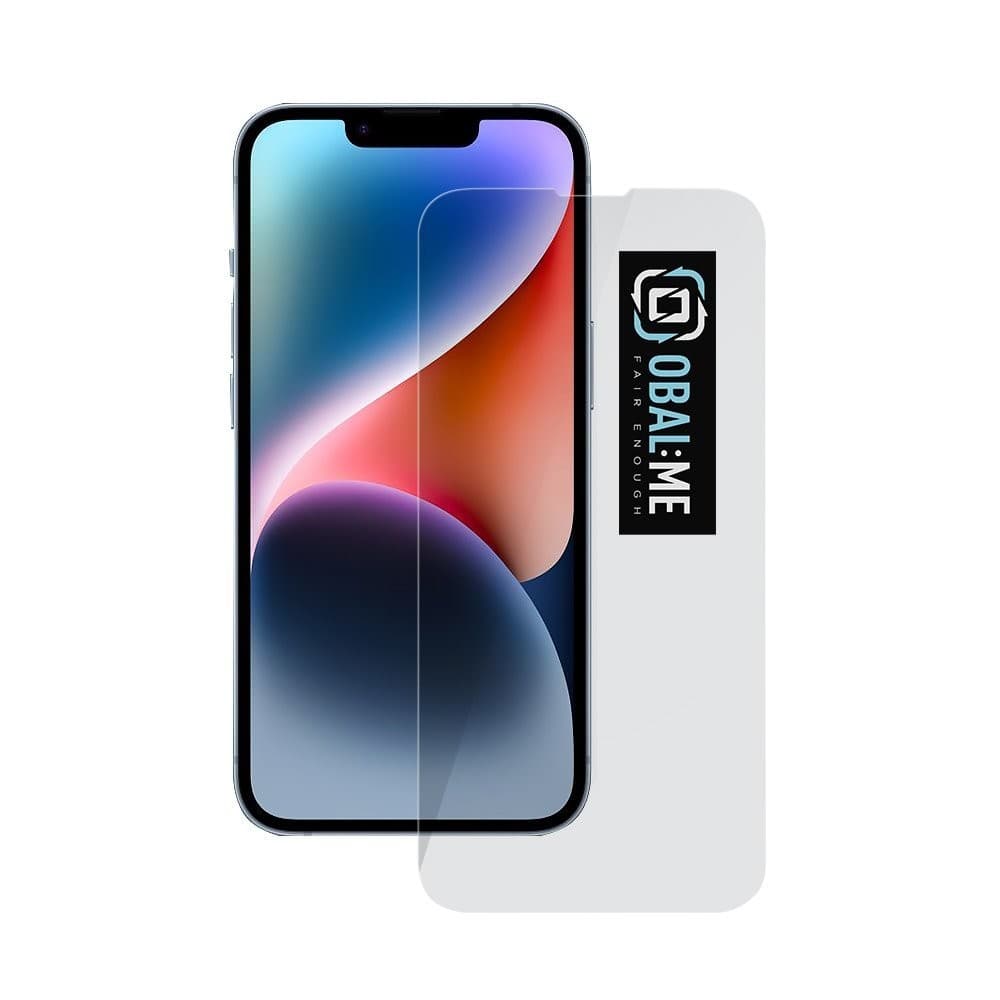 Калено стъклено защитно покритие за дисплея на iPhone 14, iPhone 13, iPhone 13 Pro (прозрачен) - OBALME Tempered Glass Screen Protector 2.5D (bulk)
