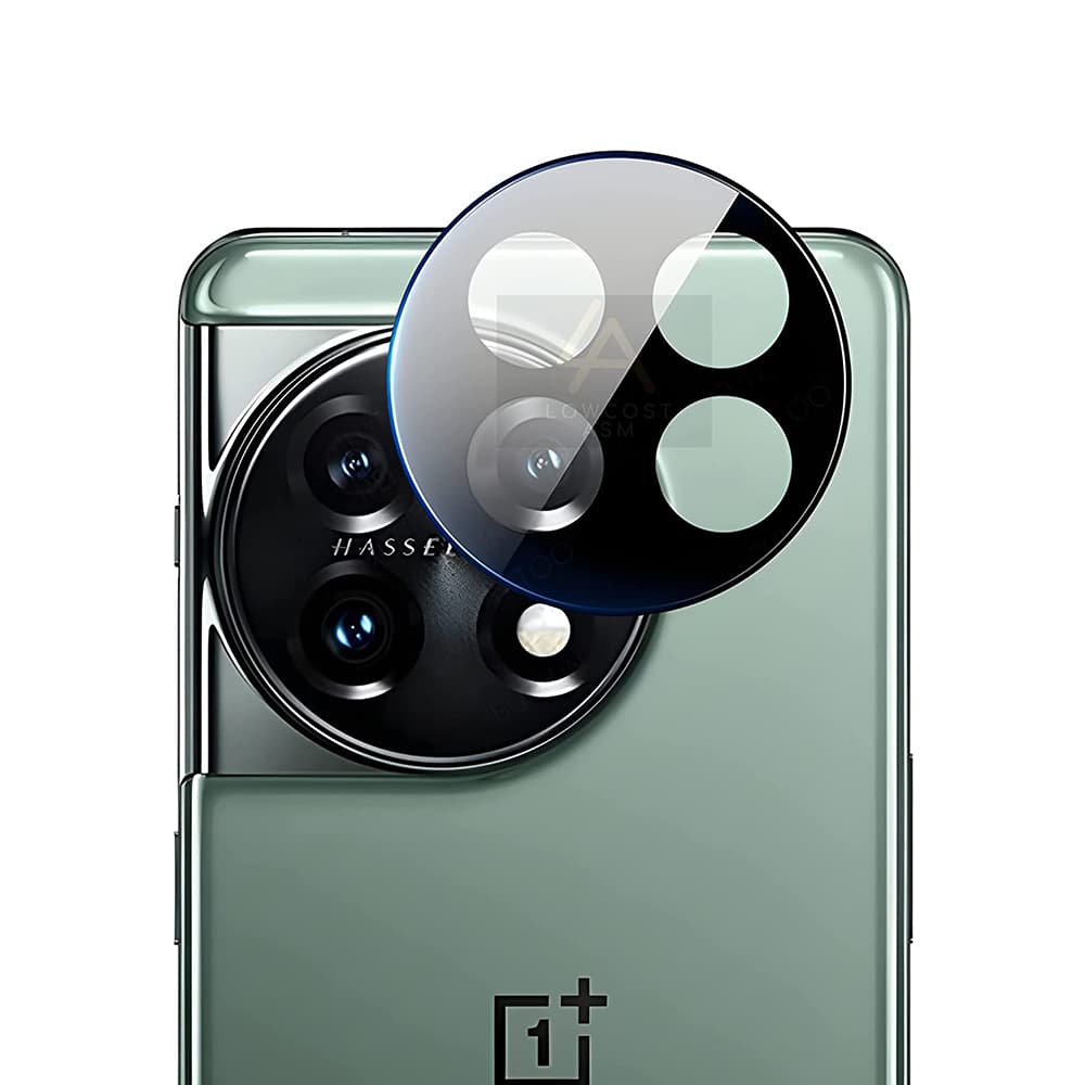 Предпазно стъклено защитно покритие за камерата на OnePlus 11 - Techsuit Full Camera Glass (черен)