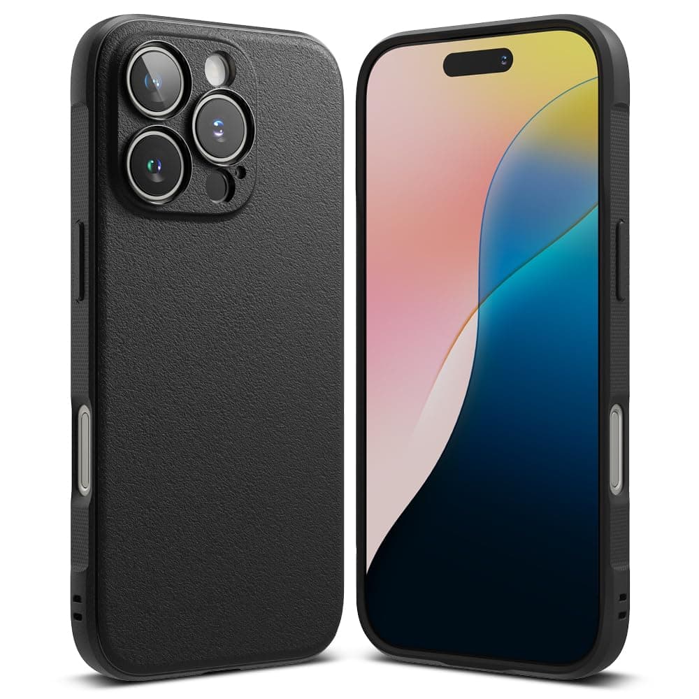 Силиконов (TPU) калъф за iPhone 16 Pro Max - Ringke Onyx Case (черен)