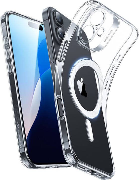 Удароустойчив силиконов (TPU) калъф с MagSafe за iPhone 16 Plus (прозрачен) - ESR Zero HaloLock MagSafe Case