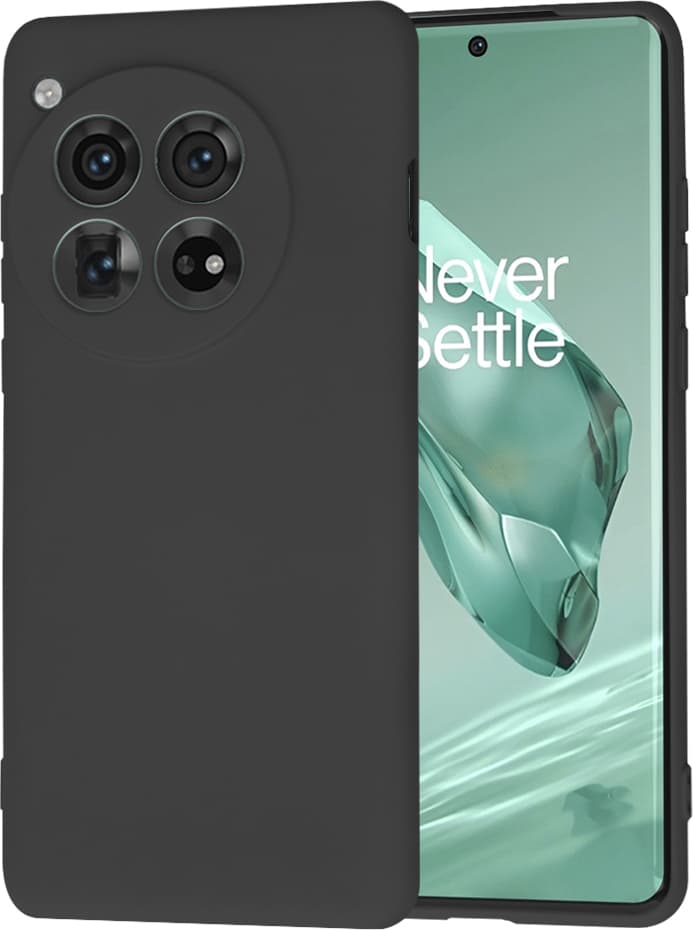 Силиконов (TPU) калъф за OnePlus 12 - Techsuit SoftFlex Silicone Case (черен)