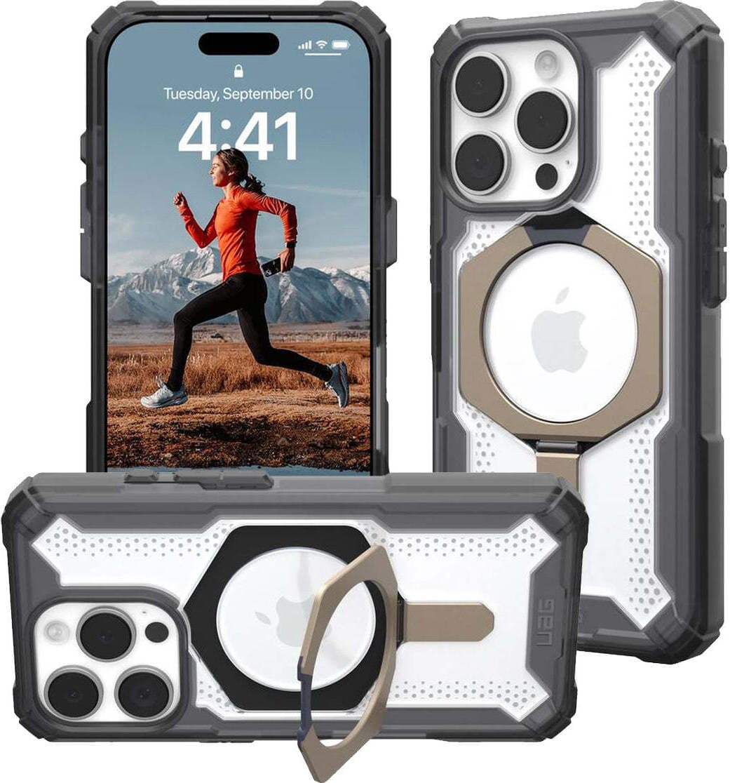 Удароустойчив хибриден кейс с MagSafe за iPhone 16 Pro - Urban Armor Gear Plasma XTE MagSafe Case (сив)