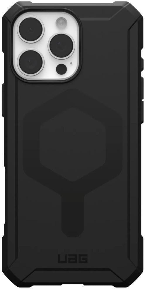 Удароустойчив силиконов калъф с MagSafe за iPhone 16 Pro Max - Urban Armor Gear Essential Armor MagSafe Case (черен)