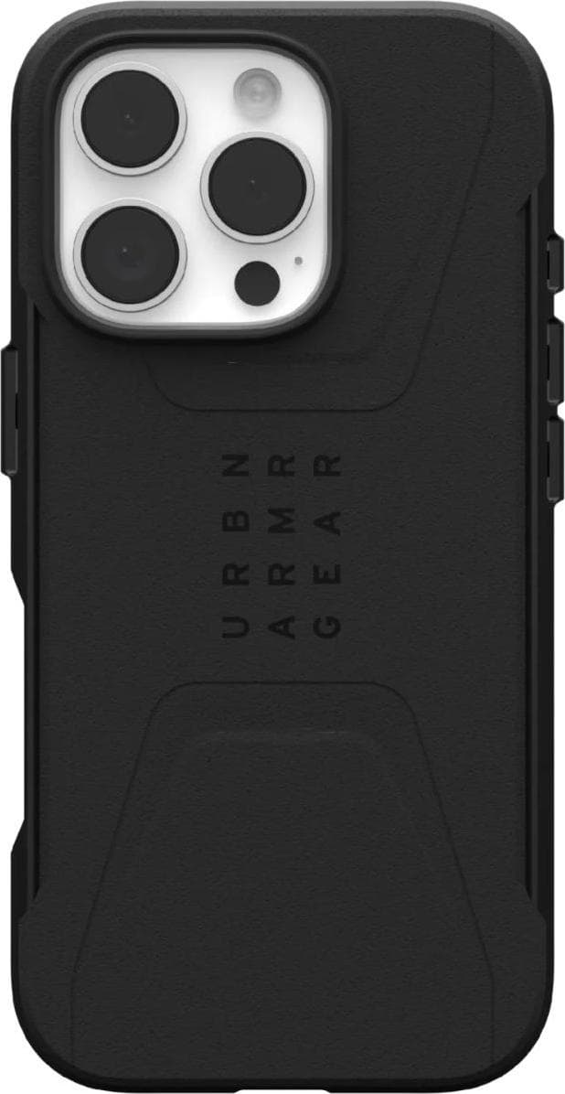 Удароустойчив хибриден кейс с MagSafe за iPhone 16 Pro - Urban Armor Gear Civilian MagSafe Case (черен)