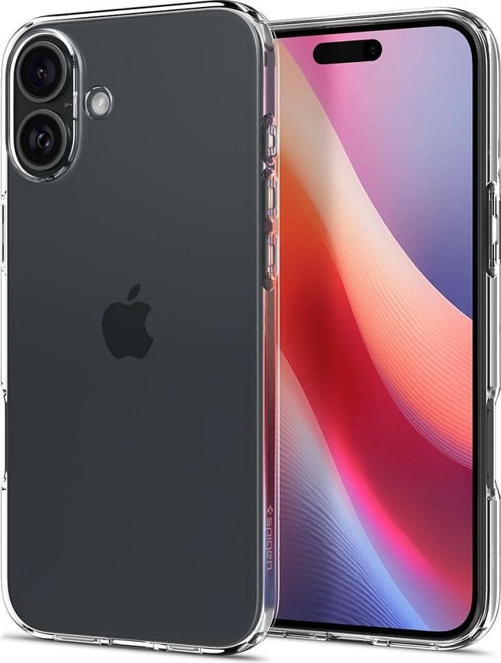 Тънък силиконов (TPU) калъф за iPhone 16 Plus (прозрачен) - Spigen Liquid Crystal Case